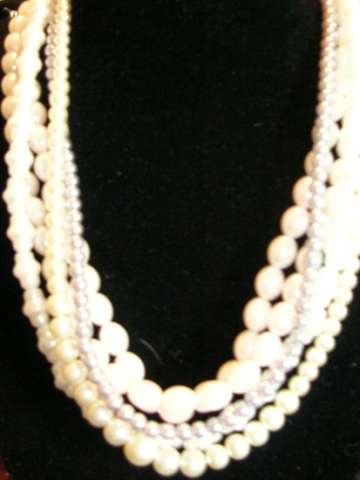 Various Genuine Fresh Water and Faux Pearl Necklaces