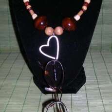 Wooden Beaded Eyeglass Holder Necklace