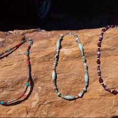 Paper Bead Ankle Bracelets