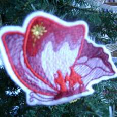 Christmas Butterfly Ornament
