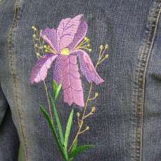 Purple Iris Jean Jacket