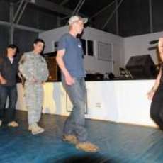 Jesi Line Dances With The Troops Overseas