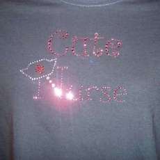 Cute Nurse rhinestone shirt