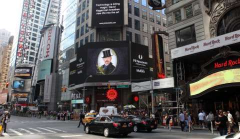 Hagerman the Magician in Times Square, Ny, NY