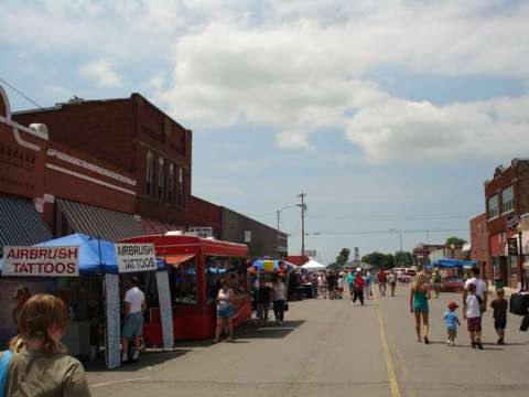 Vendors and Patrons on Old Settlers Day 2009