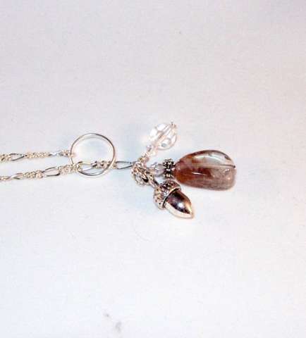 Smokey Quartz Lariat Necklace