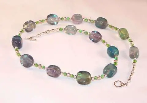 Rainbow Fluorite Necklace