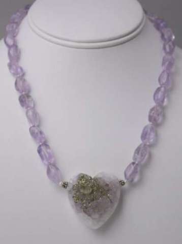 Pyrite & Fluroite Drusy with Amethyst