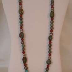 American Turquoise Nuggets with Coral