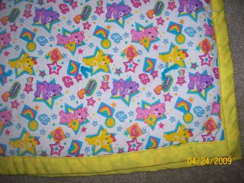 Care Bears baby quilt