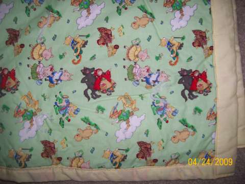 Nursery rhymes baby quilt