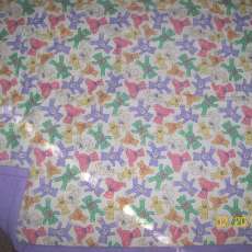 Teddy bear quilt w/lavender purple backing