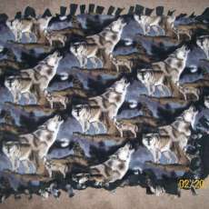 Wolves fleece blanket