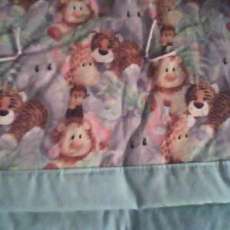 Rainforest baby quilt