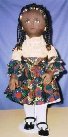 All cloth braided hair doll