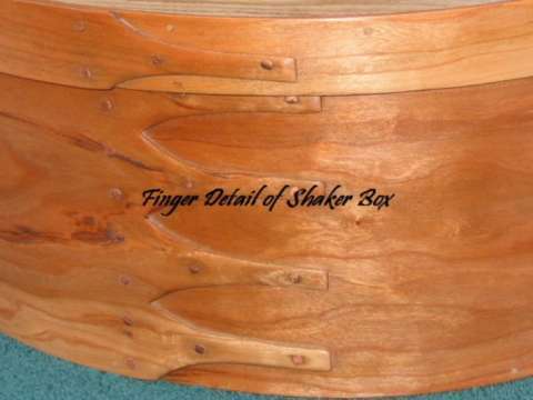 Fingers (Swallowtails) on Shaker Box.