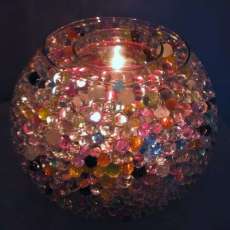 Aqua Gems Shimmering Candle