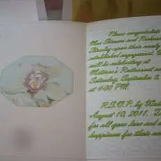 Custom Card Insert featuring Hand Punched Edging