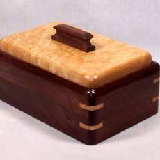 Decorative Walnut Keepsake Box