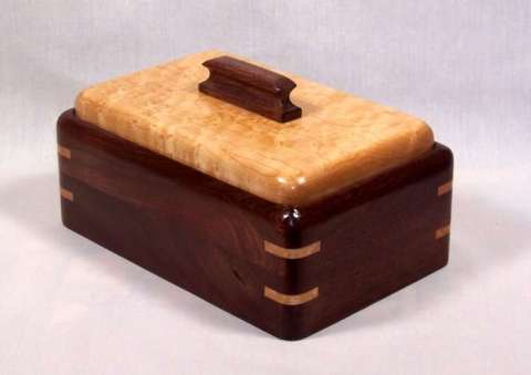 Decorative Walnut Keepsake Box