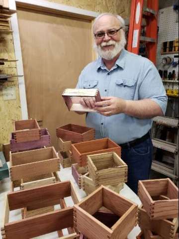 Michael Making Boxes