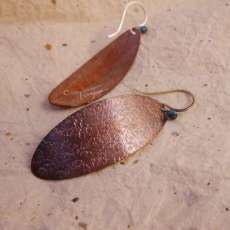 Smashed & Stamped Penny Earrings