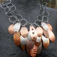 Smashed Dime & Penny Necklace