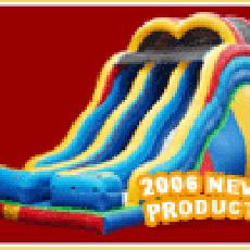 20' High Double Lane, Double Dip Giant Dry Slide