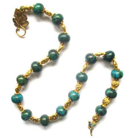 Chrysocolla with Motif Beads