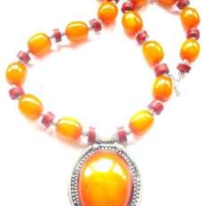 Honey Amber with Old Silver