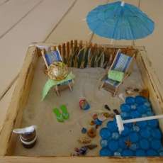 Blue and Green beach