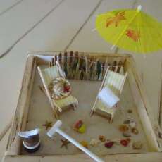 Yellow and White beach