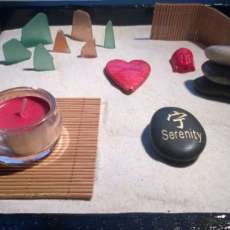 Black and Red Zen Garden
