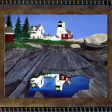 pemaquid point lighthouse back side