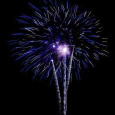 Blue Fireworks