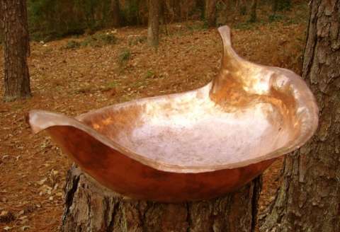 Copper Leaf Sink