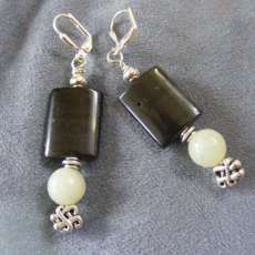 jade & blackstone earrings