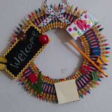 Crayon Wreath