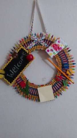 Crayon Wreath