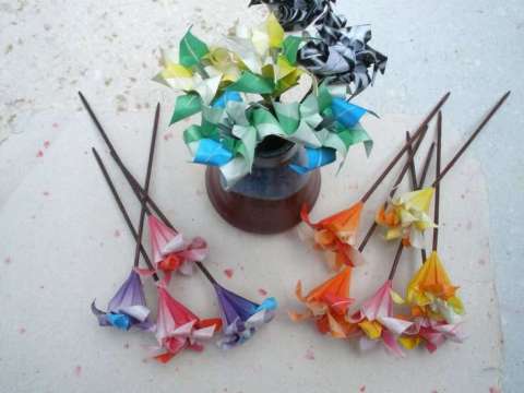 Origami Hair Sticks