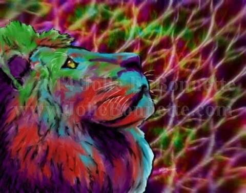 Colorful Lion