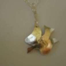 Sterling Silver Hand-fabricated Dove Necklace