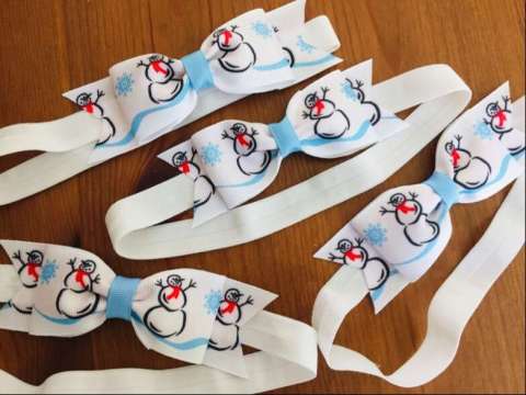 Snowman Baby Soft Headband
