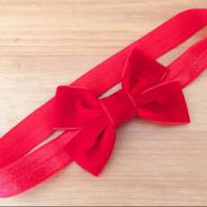 Red Velvet Baby Headband