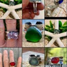 Sea Glass Rings