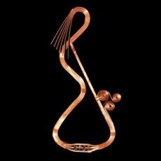 Peacock Wire-Wrapped Pendant