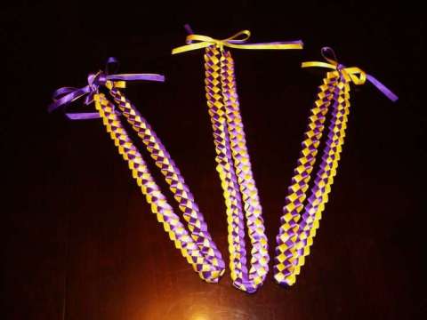 Handmade Ribbon Leis by Chandra