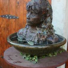 Lady of the Leaves Bronze Water Fountain