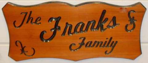 Frank Family Sign