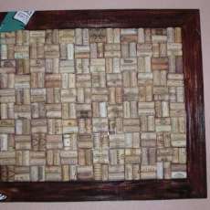 Wine cork bulletin board